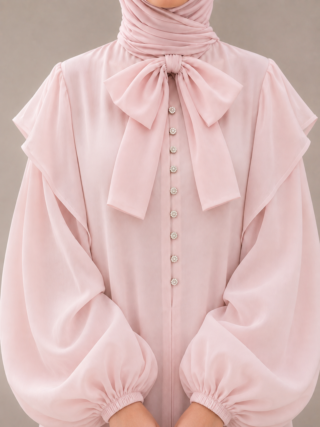 Robe Longue - Rose Poudré