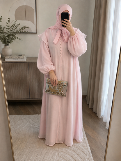 Robe Longue - Rose Poudré